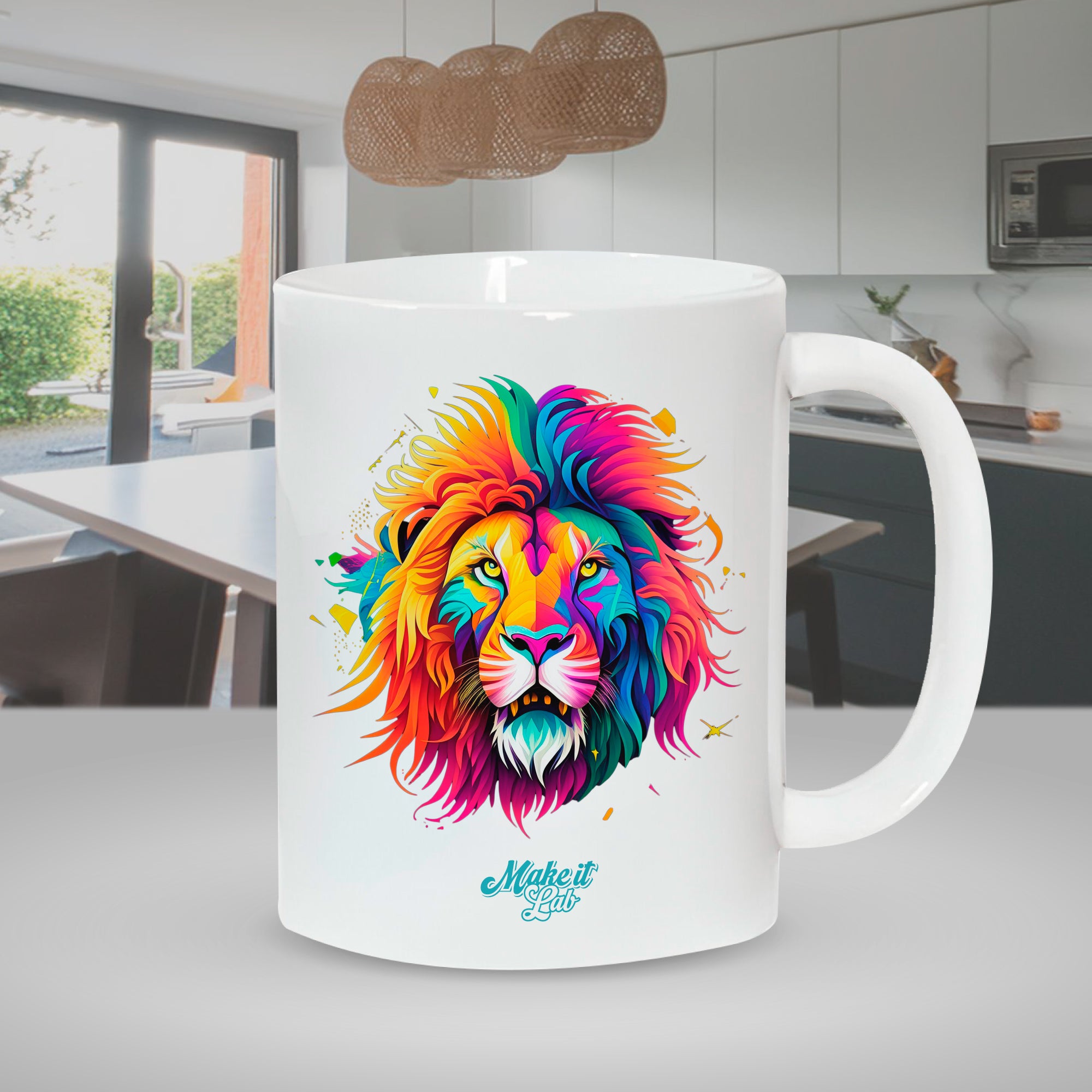 Make It Lab 11oz White Circle Sublimation Mug