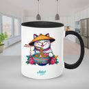 Black mugs inside and on handles for sublimation 11 oz