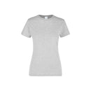 Women’s Heavy Weight Crew Neck Short Sleeve Silhouette T-Shirt - 100% Cotton D0300