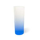 Frosted Glass Tequilero With Colored Base 40 oz