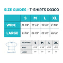 Women’s Heavy Weight Crew Neck Short Sleeve Silhouette T-Shirt - 100% Cotton D0300