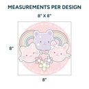 Printed DTF Sheets by Yards - Cute design 2