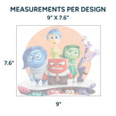 Printed DTF Sheets by Yards - Inside Out design 1