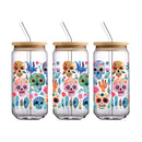 UV DTF WRAP LIBBEY CUP - Día de muertos diseño 1