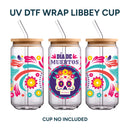 UV DTF WRAP LIBBEY CUP - Día de muertos diseño 4