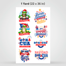 Printed DTF Sheets by Yards -  Christmas 4